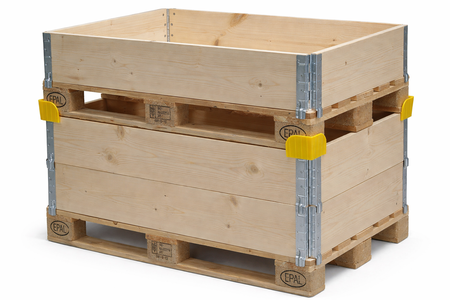 Stapelecken für Holzaufsatzrahmen
